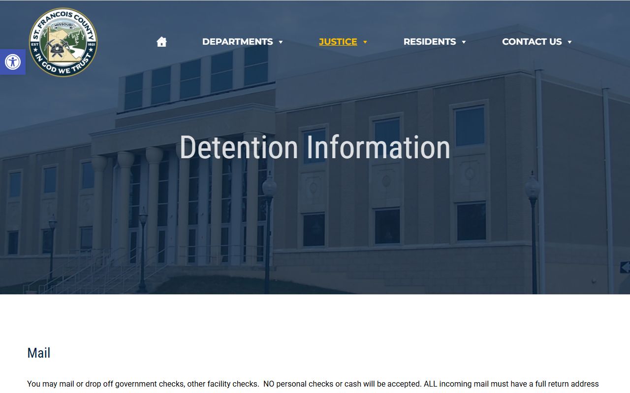 St. Francois County Jail mail and inmate funds information